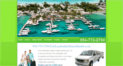 Desktop Screenshot of fortlauderdalemiamishuttle.com